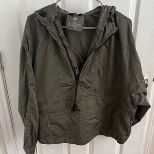 Adidas Khaki Green Hooded Jacket